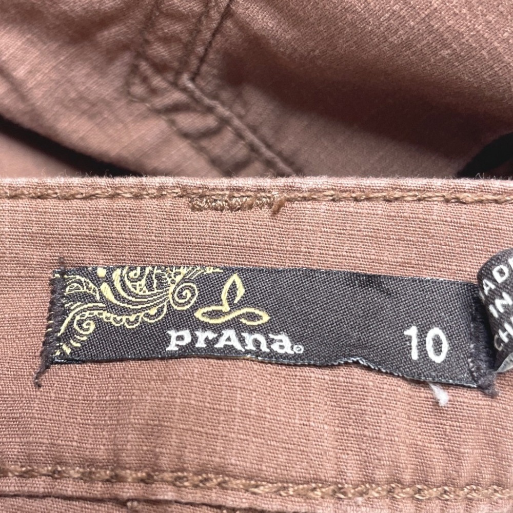 Prana Women Shorts Halle Bermuda Utility Hiking 10 Brown - Picture 4 of 9
